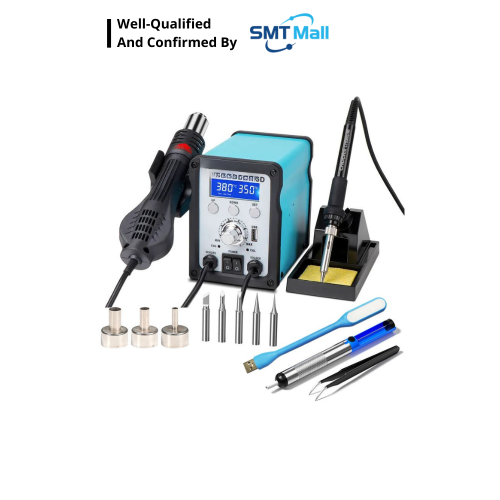 CHUERA 8586D 2-in-1 Soldering Machine – Hot Air Rework & Soldering Station