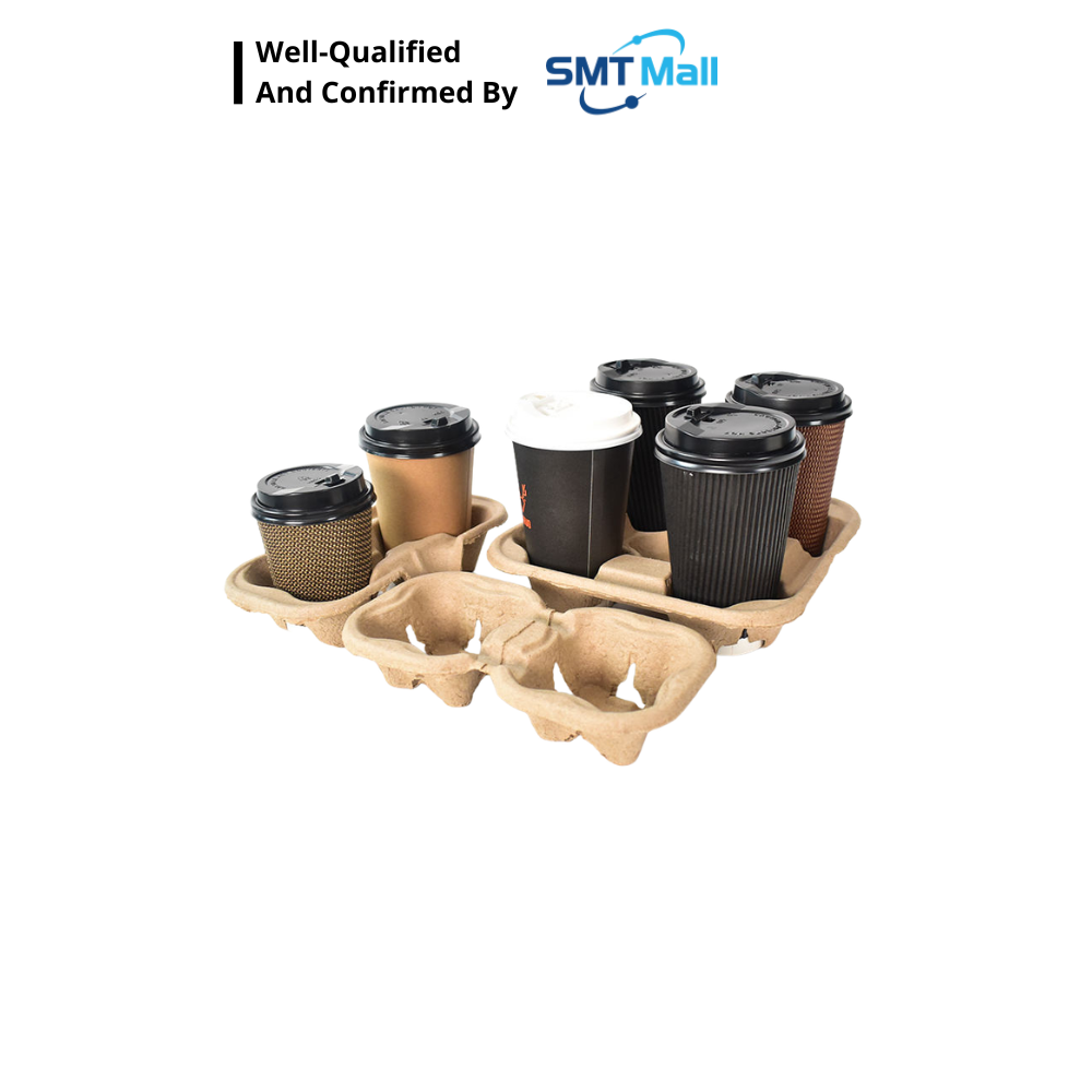 Moulded Pulp 4-Cup Drink Carrier